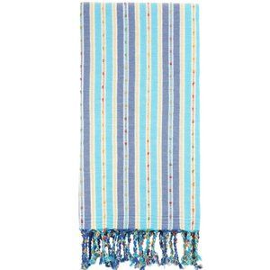 Bohemian Turquoise Blue Towels - 100% Cotton Boho Beach Bath Towel